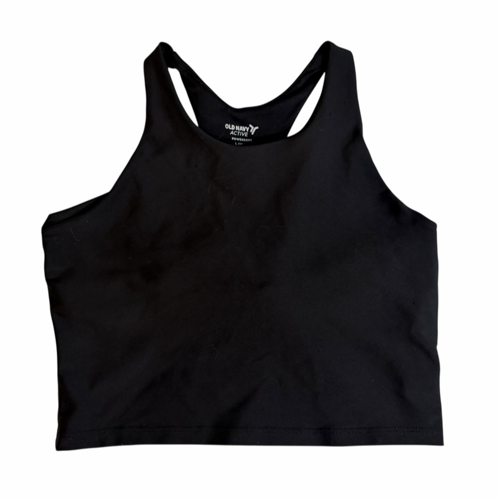 Old Navy Girls Active Powersoft Go-Dry Black Sports Bra size L 10-12